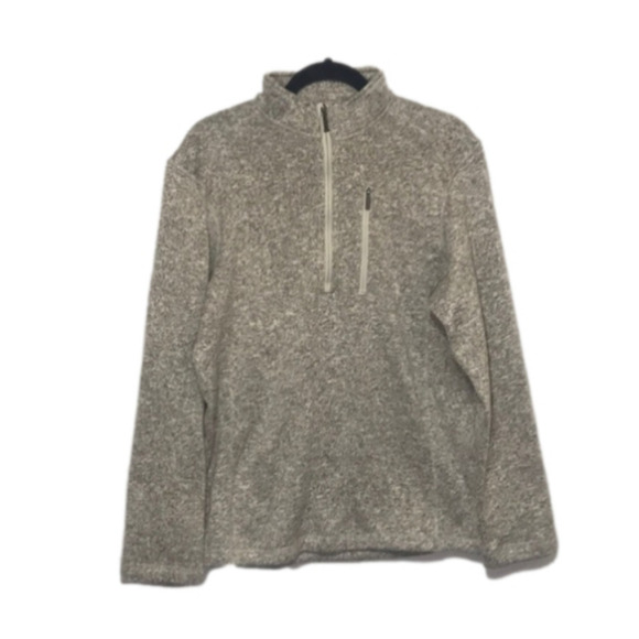 Woolrich Gray Fleece Pullover Sz Medium - Picture 1 of 10